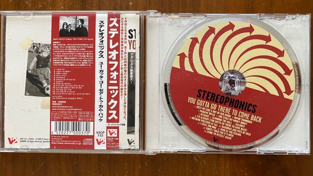 CD ★ Stereophonics『You Gotta Go There to Come Back』 中古　ステレオフォニックス_画像3