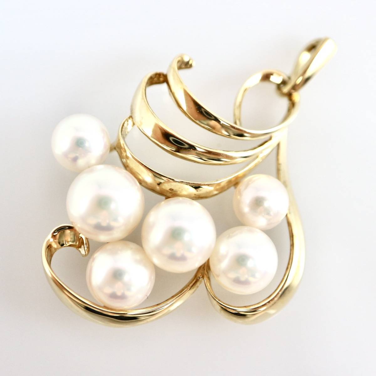 ＜MIKIMOTO＞ K14 パール ペンダント 5.4～7.1mm 【BST9082】