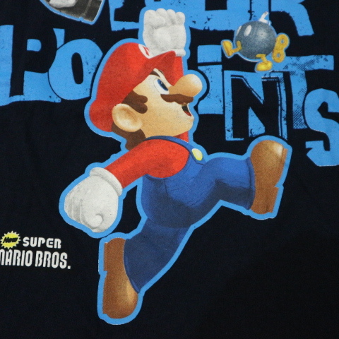 ヤフオク Super Mario Bros Tシャツ M ブラック スーパー