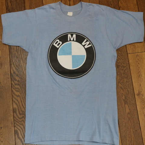 80s USA製 BMW Tシャツ M ブルー エンブレム ロゴ 企業 車 90s ヴィンテージ_画像2