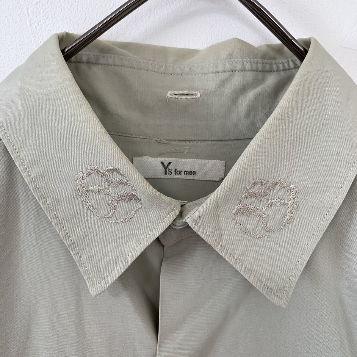 Yohji Yamamoto ヨウジヤマモト 刺繍 エンブロイダリー シャツ長袖 