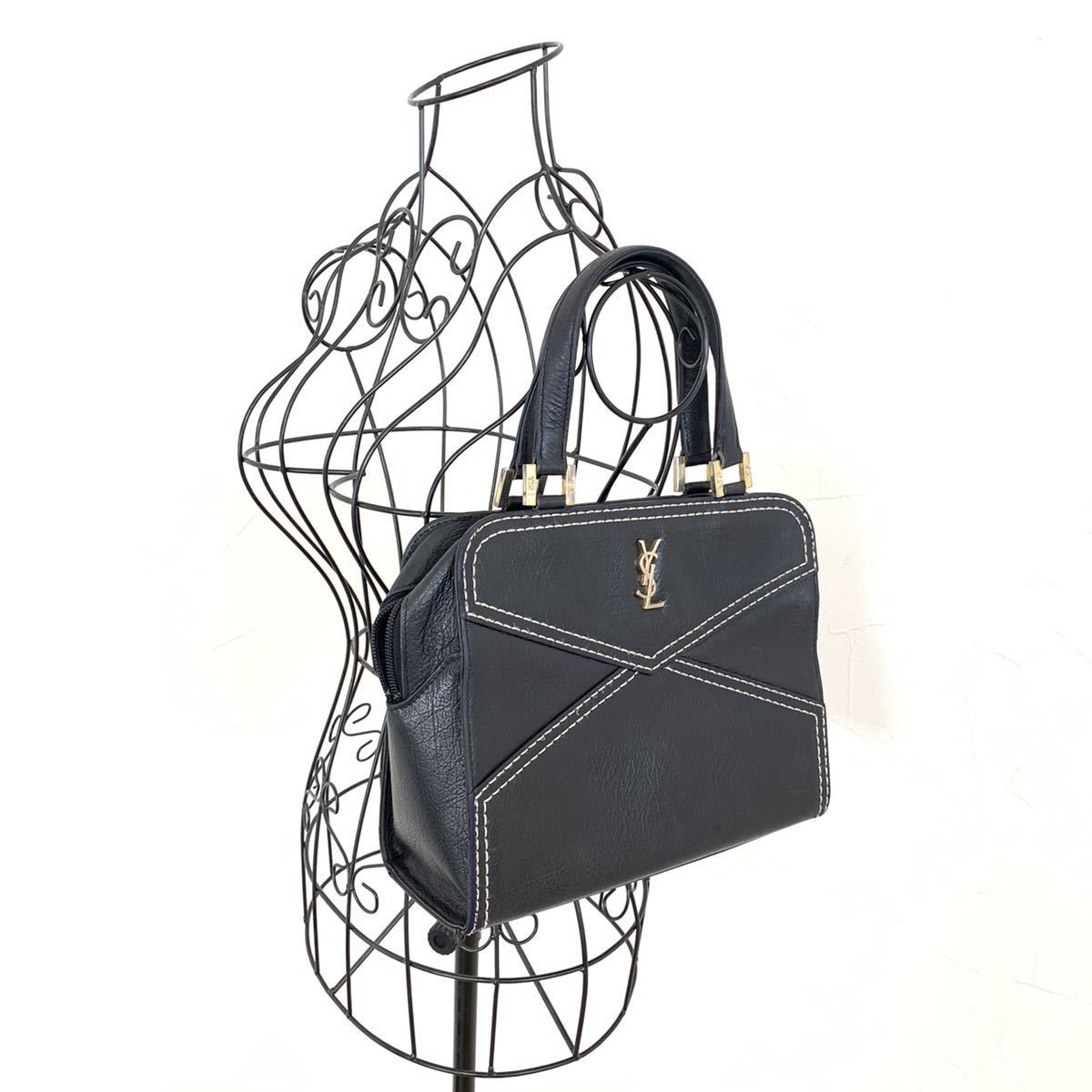 YvesSaintLaurent イブサンローラン レア ハンドバッグ レザー YSL
