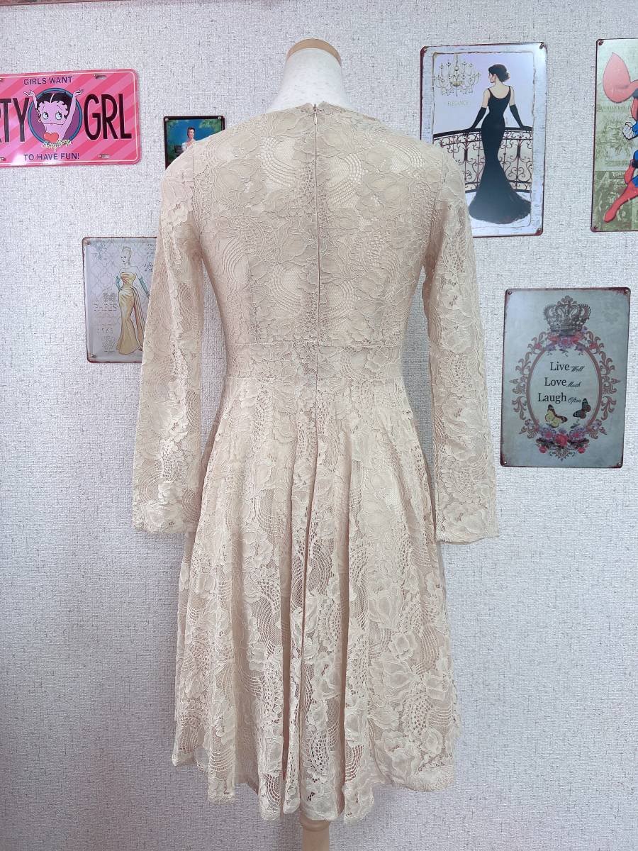 新品 7～9号 Tadashi Shoji タダシショージ ノーブランド ワンピース ドレス 花柄 総レース BL863MN_画像5