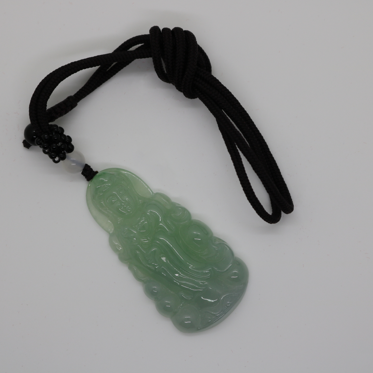 . sound bodhisattva Myanma natural .. JadaToys ito jade pendant head A. natural stone necklace amulet ... image 