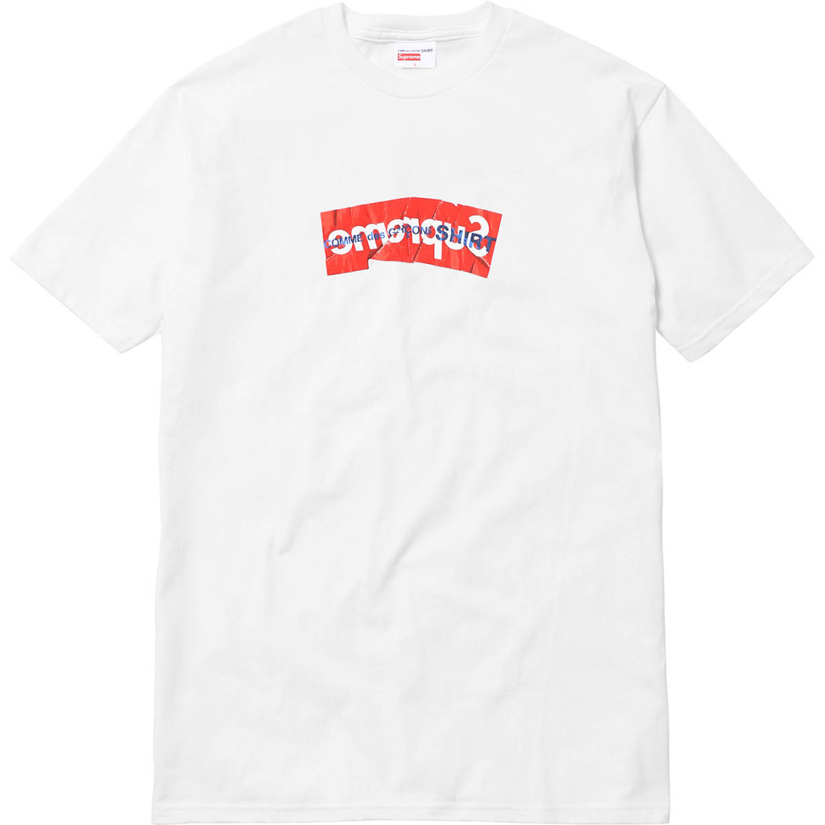 Supreme Comme des Garcons SHIRT Box Logo Tee White L Tシャツ シュプリーム コムデギャルソン ギャルソン シャツ 白 ホワイト 17ss
