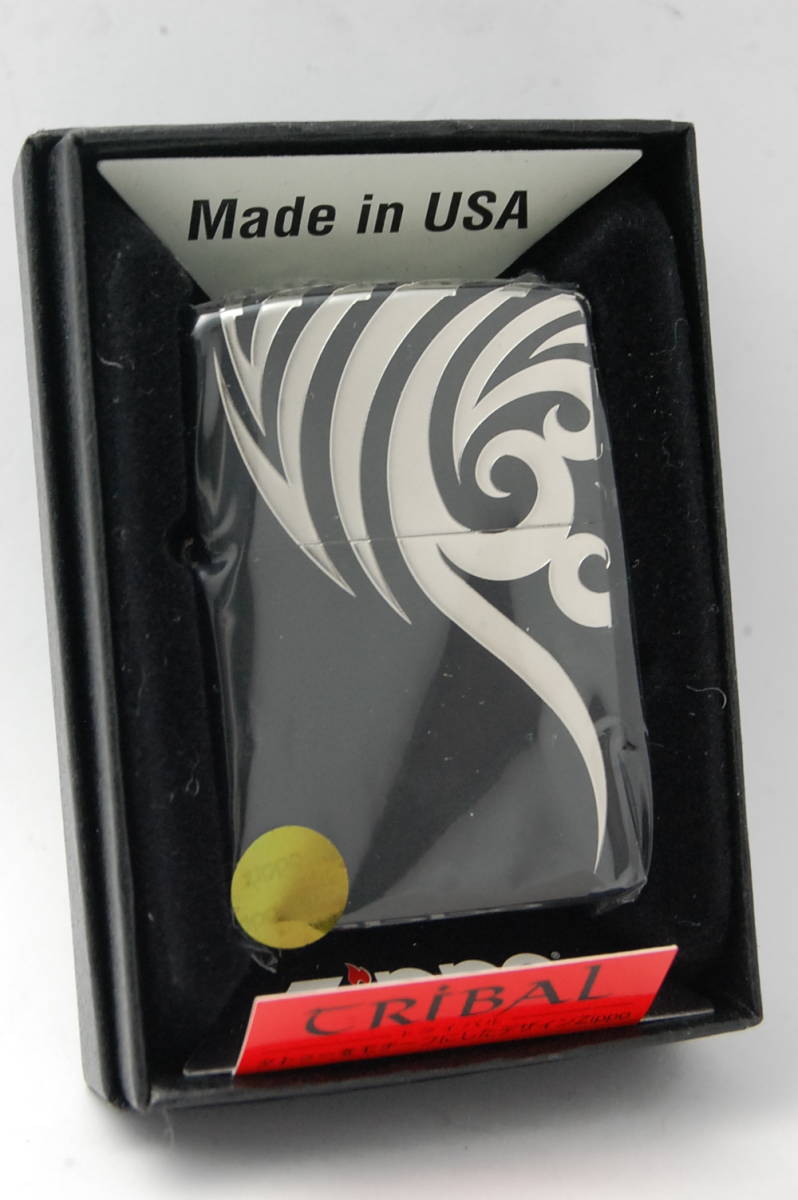 ☆新品・未使用☆ Zippo ジッポー TRIBAL トライバル 四面加工 2BK