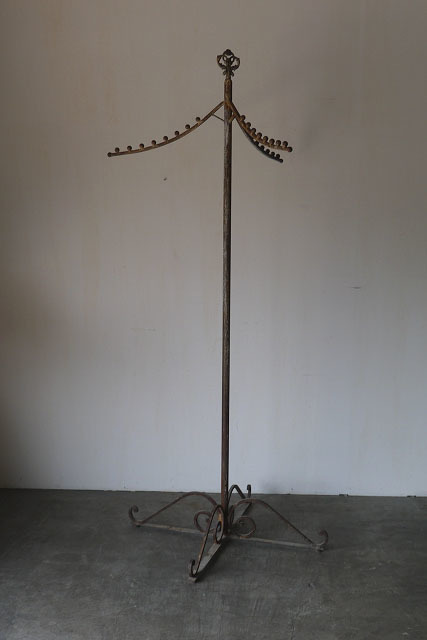 USA metal hanger rack [ogrs-25] inspection America / antique style / car Be Schic / Vintage old clothes One-piece display / interior miscellaneous goods 