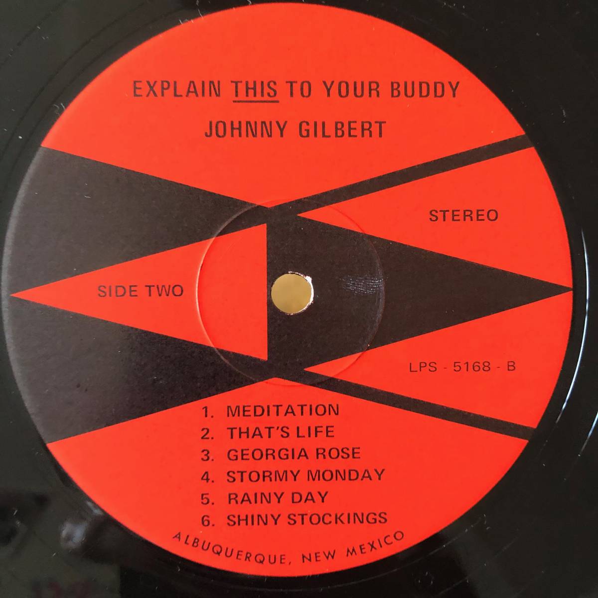 JOHNNY GILBERT / EXPLAIN THIS TO YOUR BUDDY US自主盤 ローカルライブ盤 男性ボーカルジャズ_画像4