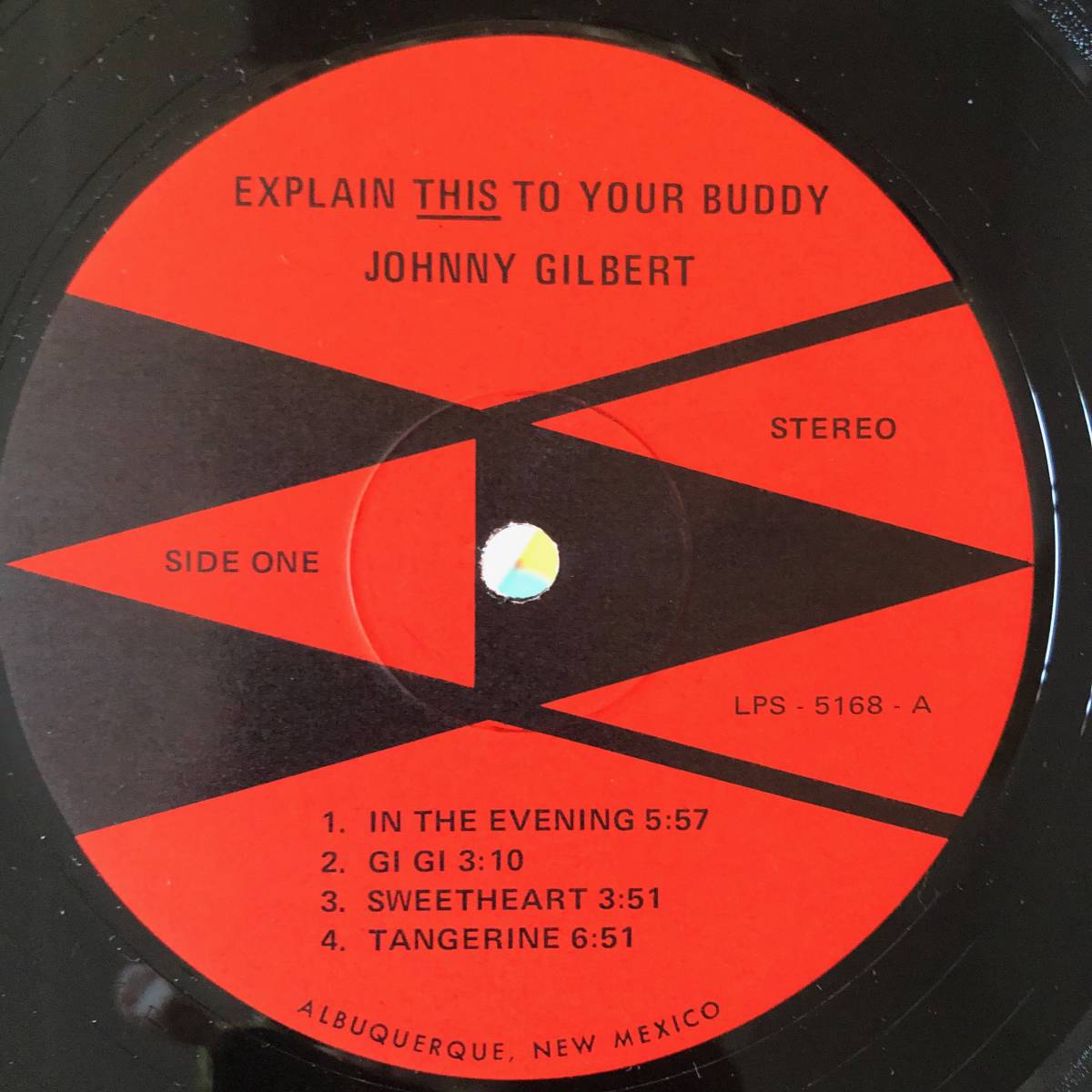 JOHNNY GILBERT / EXPLAIN THIS TO YOUR BUDDY US自主盤 ローカルライブ盤 男性ボーカルジャズ_画像3