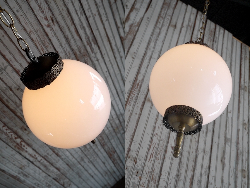  antique milk glass hanging lowering lamp [alm-438] chandelier hanging light . light USA pendant bracket Vintage collection lighting 