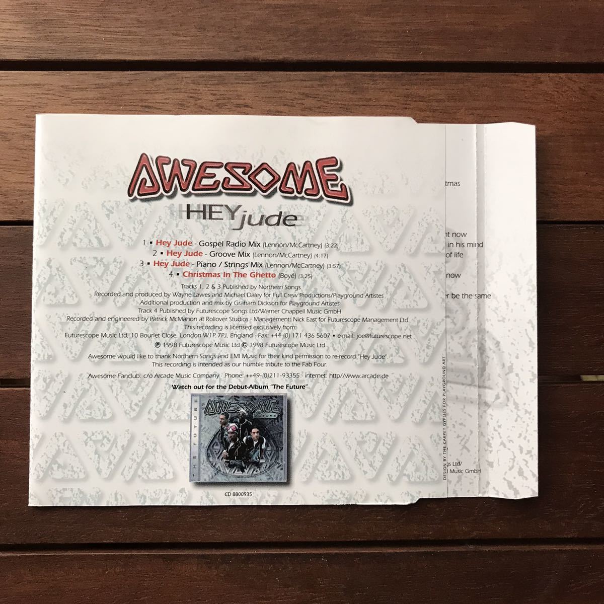 【r&b】Awesome / Hey Jude［CDs］The Beatles cover《5f071 9595》_画像2