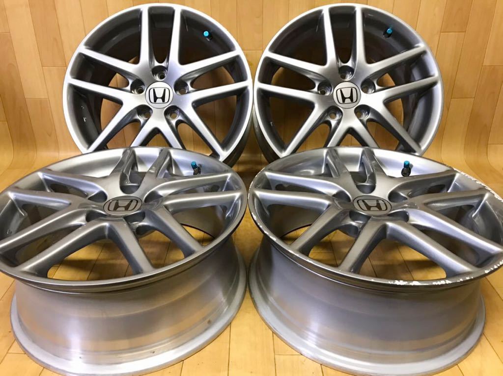 長野発!HONDA ホンダ 17×7JJ5穴114.3 OFF+55 ハブ径約64mm アルミ