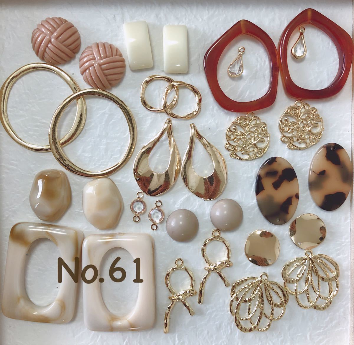 No.61☆ピアス、イヤリング☆パーツ アソートセット