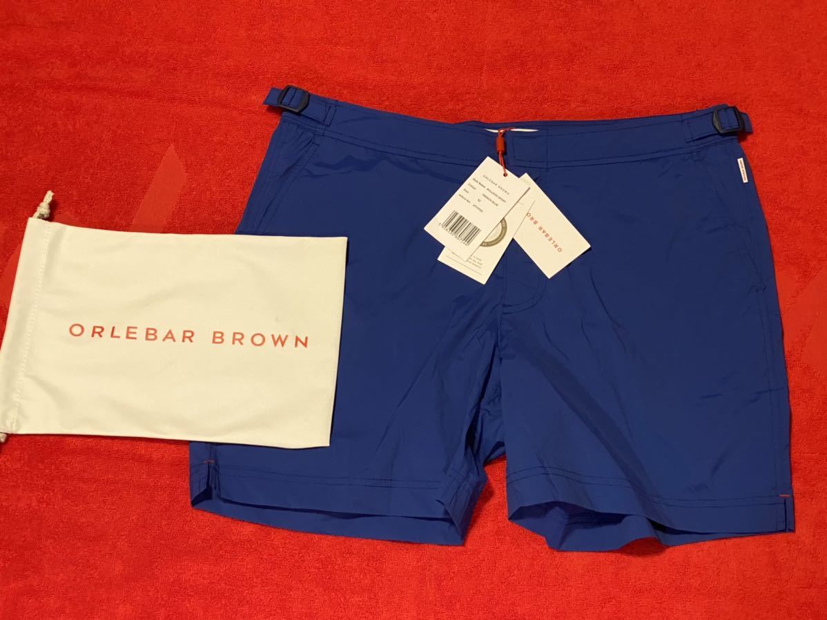 希少 ORLEBAR BROWN スイムウェア BULLDOG SPORTS ショーツ オールバーブラウン ブルドッグ メンズ 水着 英国 フレンチブルー 32 男性_画像1