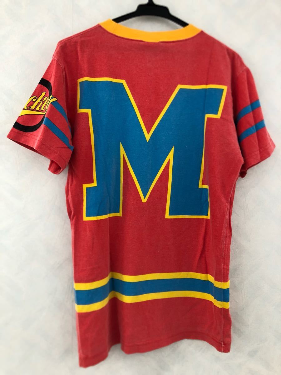 MICKEY&CO Tシャツ フリーサイズ 総柄 ビンテージ 80s DISNEY ミッキーマウス ディズニー_画像2