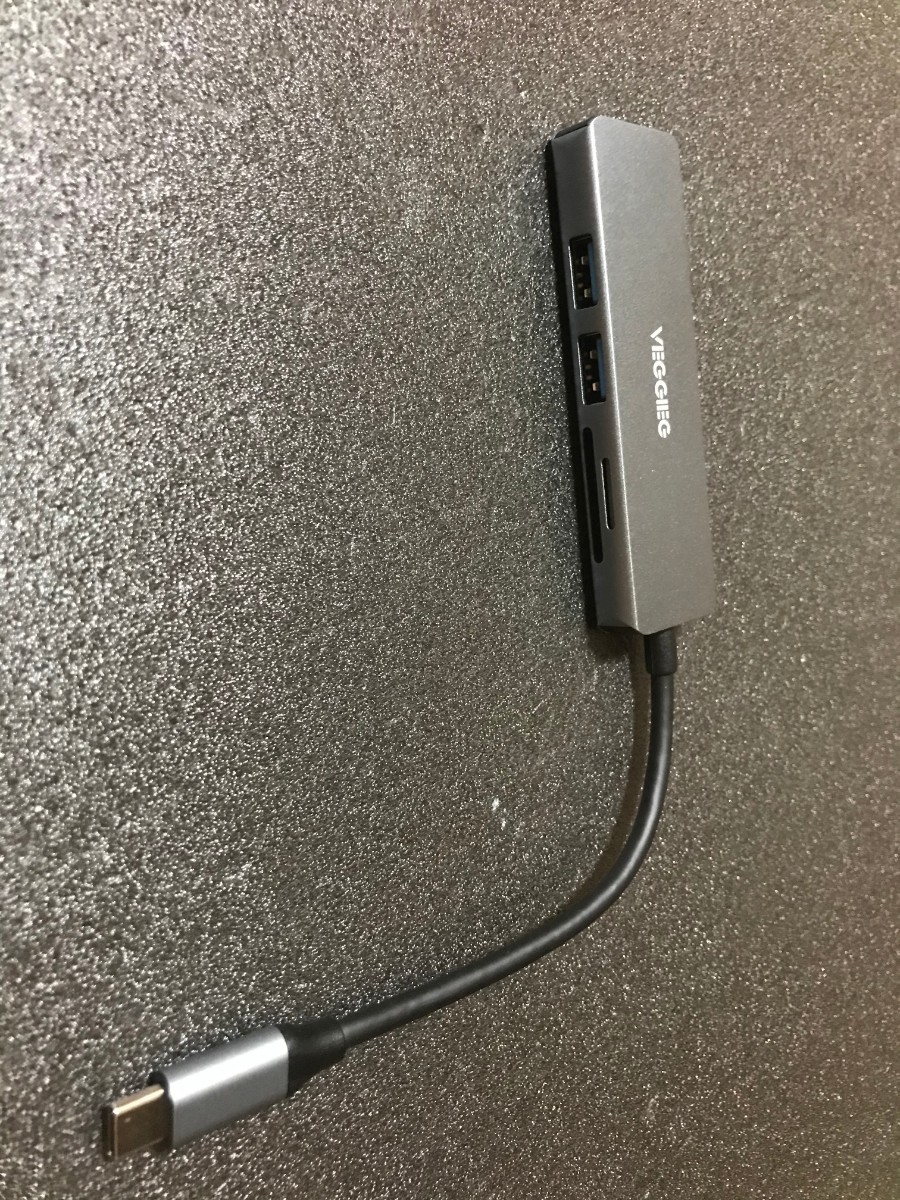 USB Type C ハブアダプター,5-in-1 PC  Mac スマホ対応