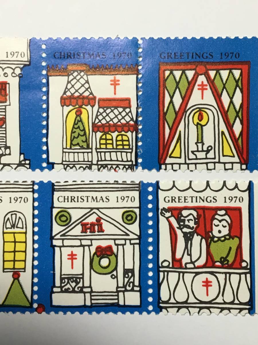 切手：クリスマスシール・複十字／アメリカ＊１９７０年＊の画像3