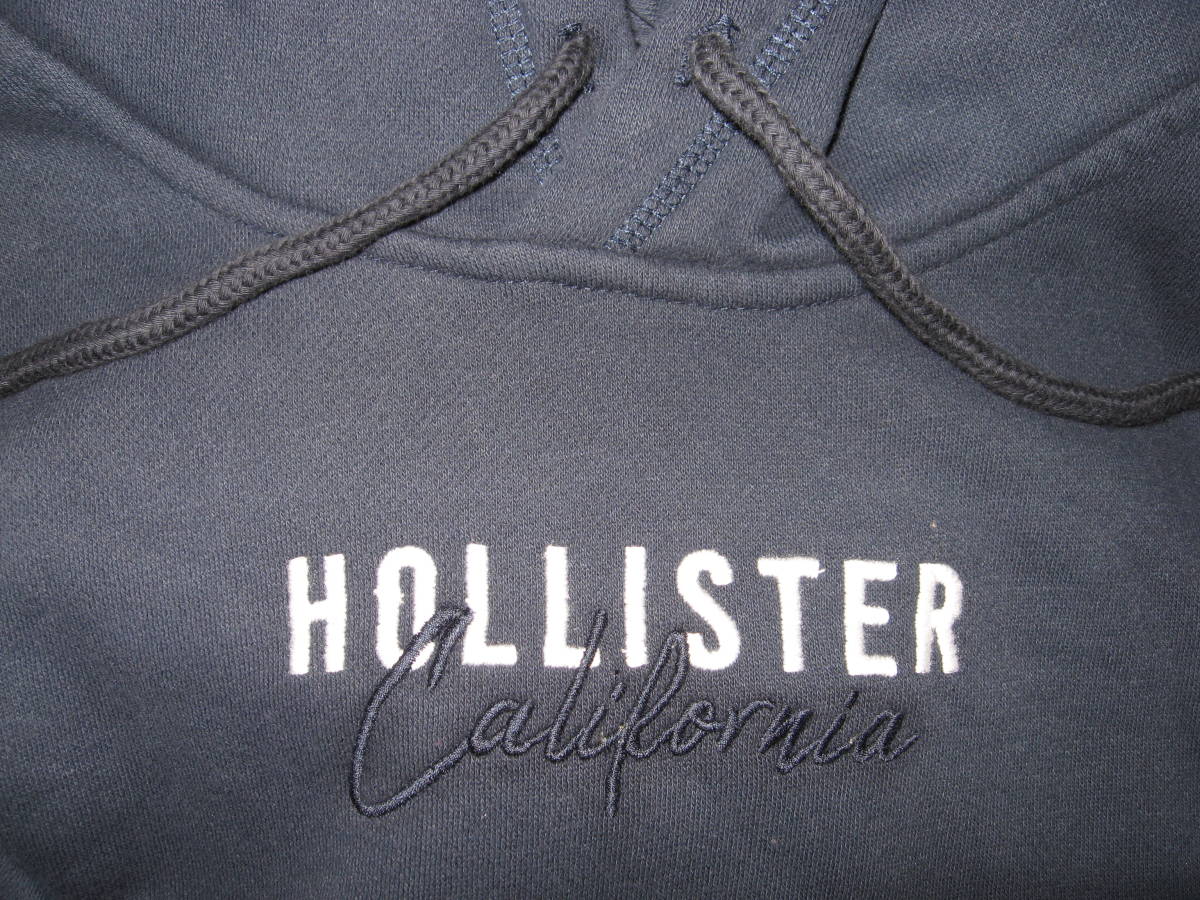 正規新品即決 ホリスター HOLLISTER パーカー 紺 裏起毛 S位_画像2