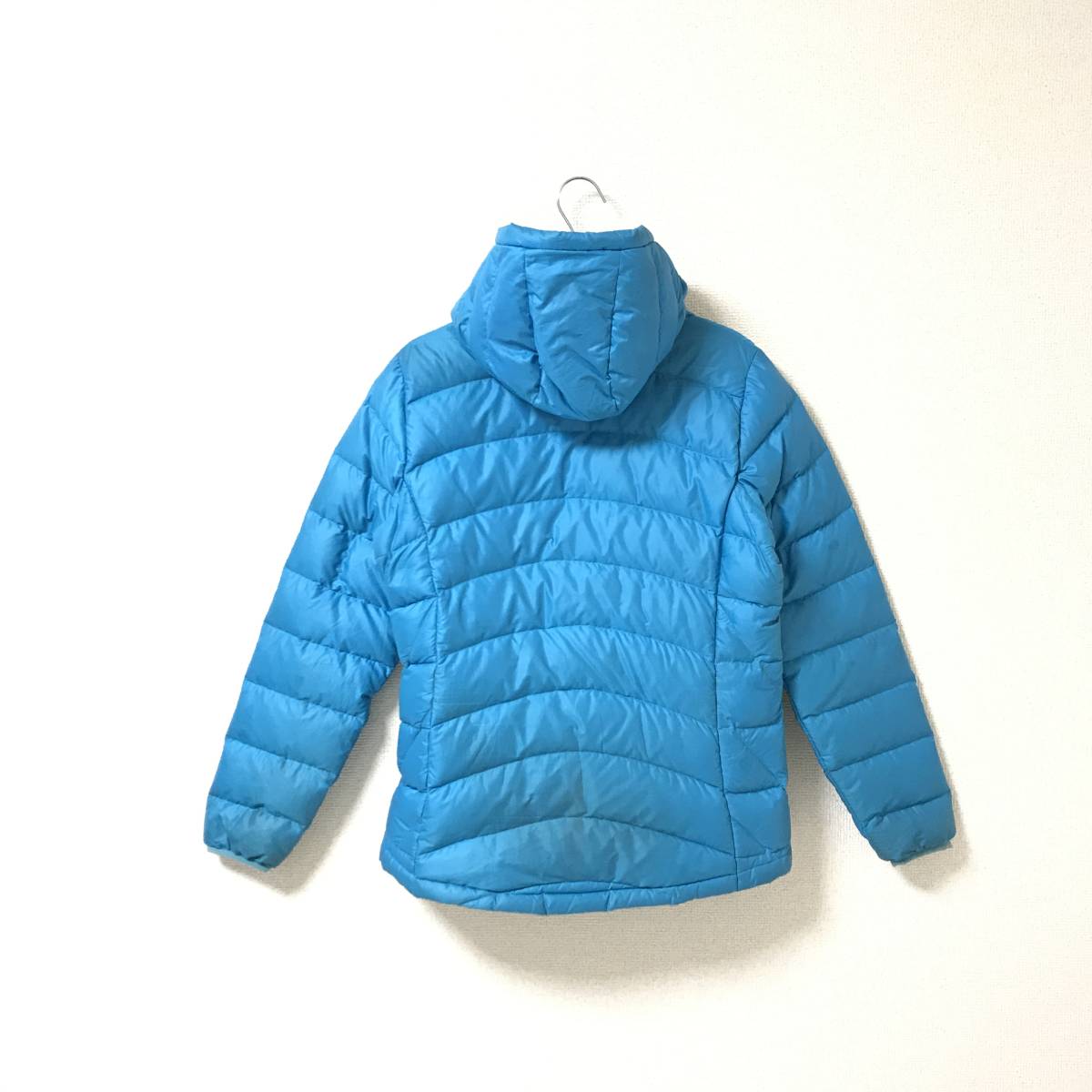 ★パタゴニア patagonia★レディース ジップアップ ダウン ジャケット グースダウン 水色 ライトブルー size M ブルゾン_画像4