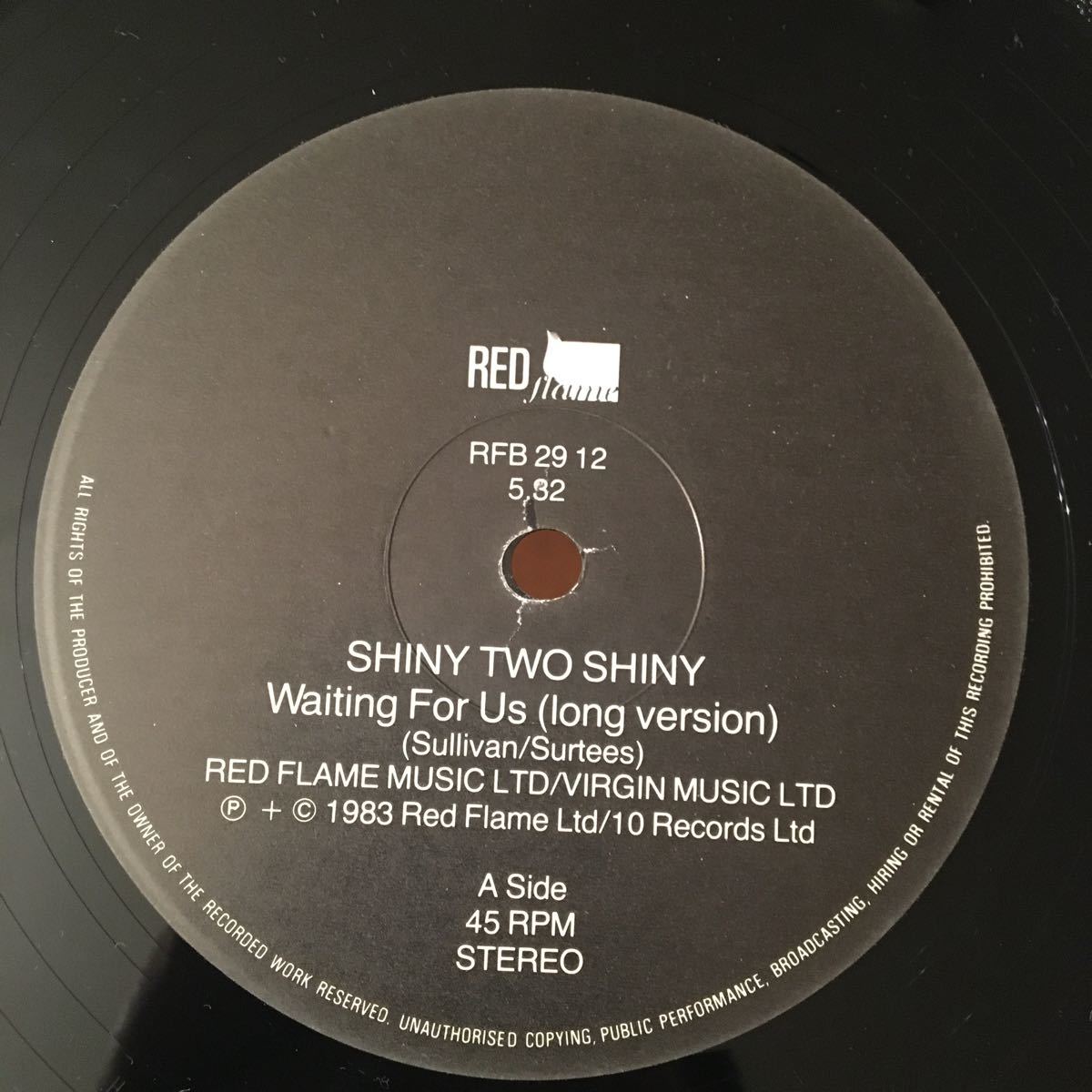 Shiny Two Shiny Waiting For Us 12インチ　レコード