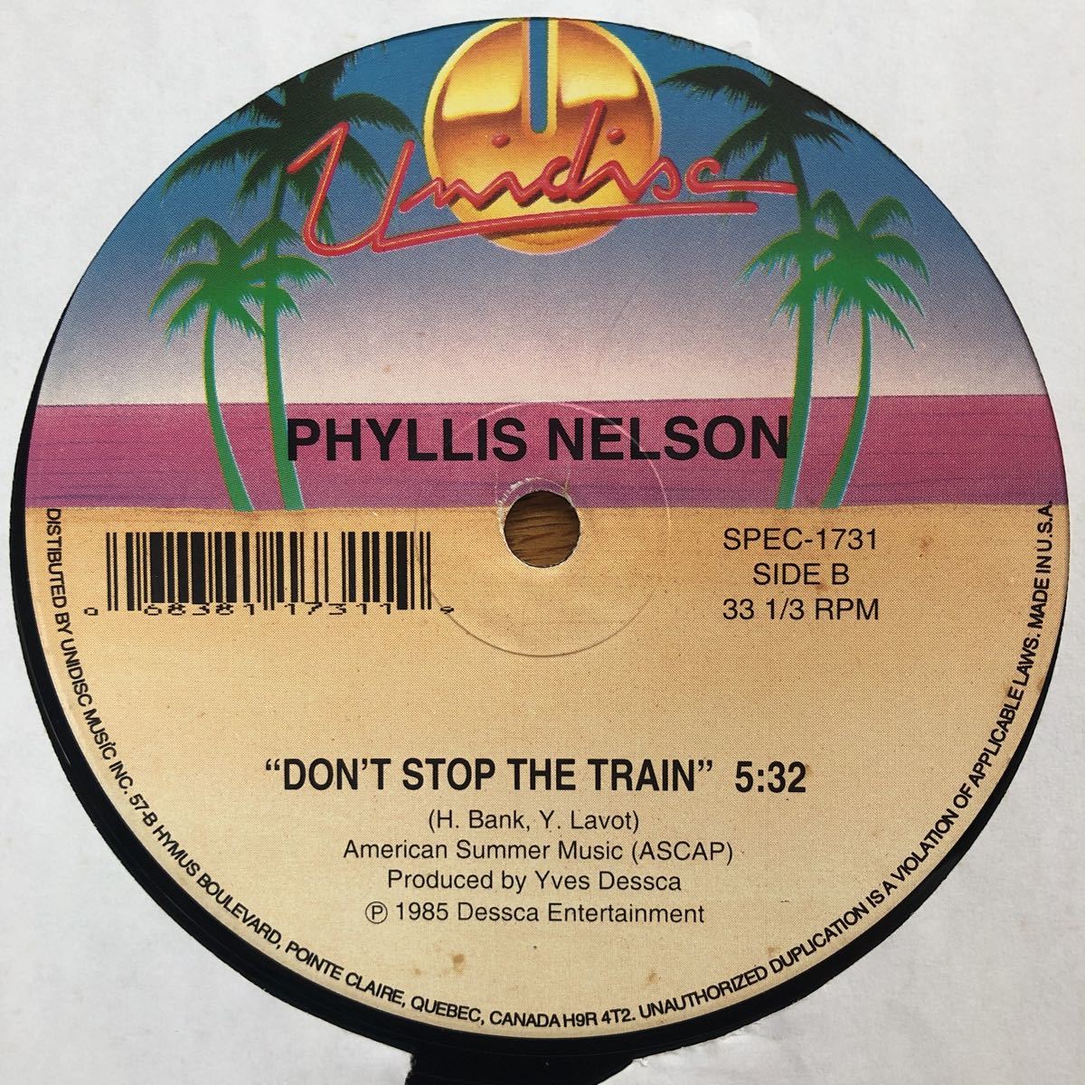 12インチ PHYLLIS NELSON - I LIKE YOU / DON'T STOP THE TRAIN_画像6