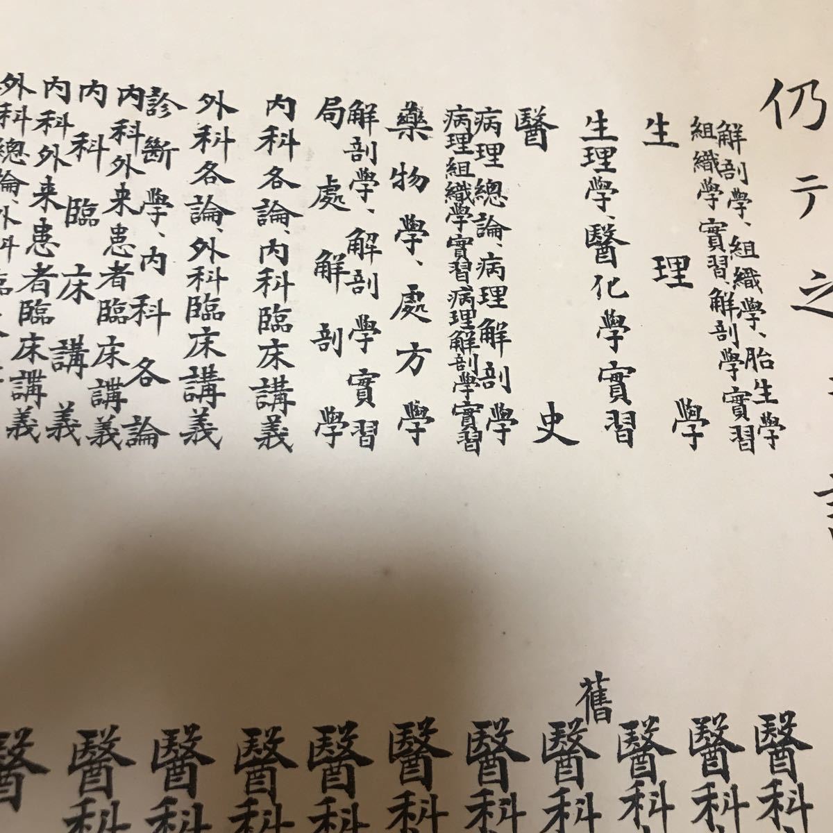 帝国大学 医学科 東京大学 佐藤恒丸 明治年 卒業証書 侍医頭
