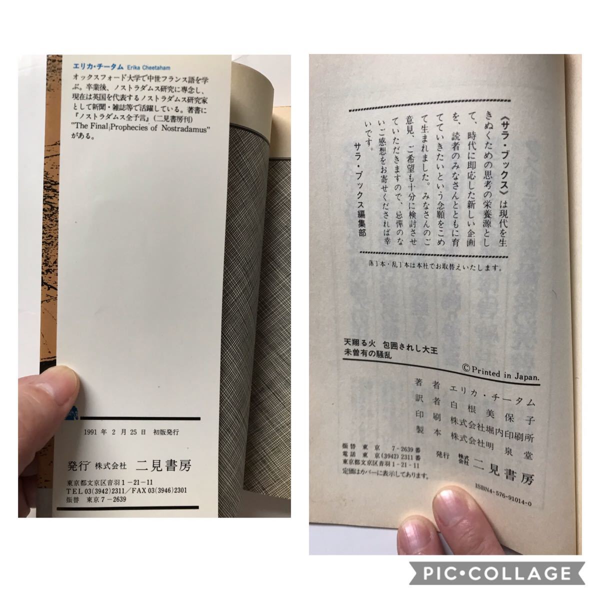 二見書房 天翔る 火 包囲 されし大王 未曽有 の騒乱 ノストラダムス 最後の 大予言 エリカ・チータム 本 ミステリー 20世紀