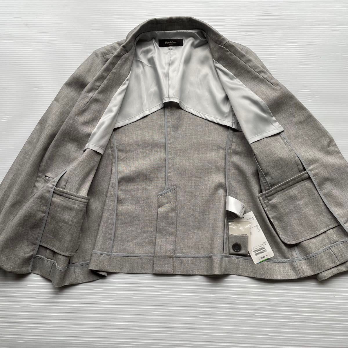 新品 Demi-Luxe BEAMS スーツ 麻 リネン ジャケット パンツ 新品 Demi-Luxe BEAMS スーツ 麻 リネン ジャケット パンツ 新品