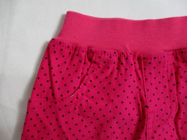 SE711[Mariarjue] new goods dot pattern comb . comb . stretch pants woman .. red 80