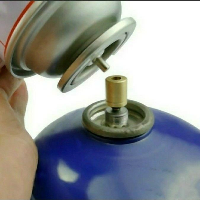 □ガス詰め替えアダプター　ＣＢ缶からＯＤ缶へ　コスト削減に　三個セット□