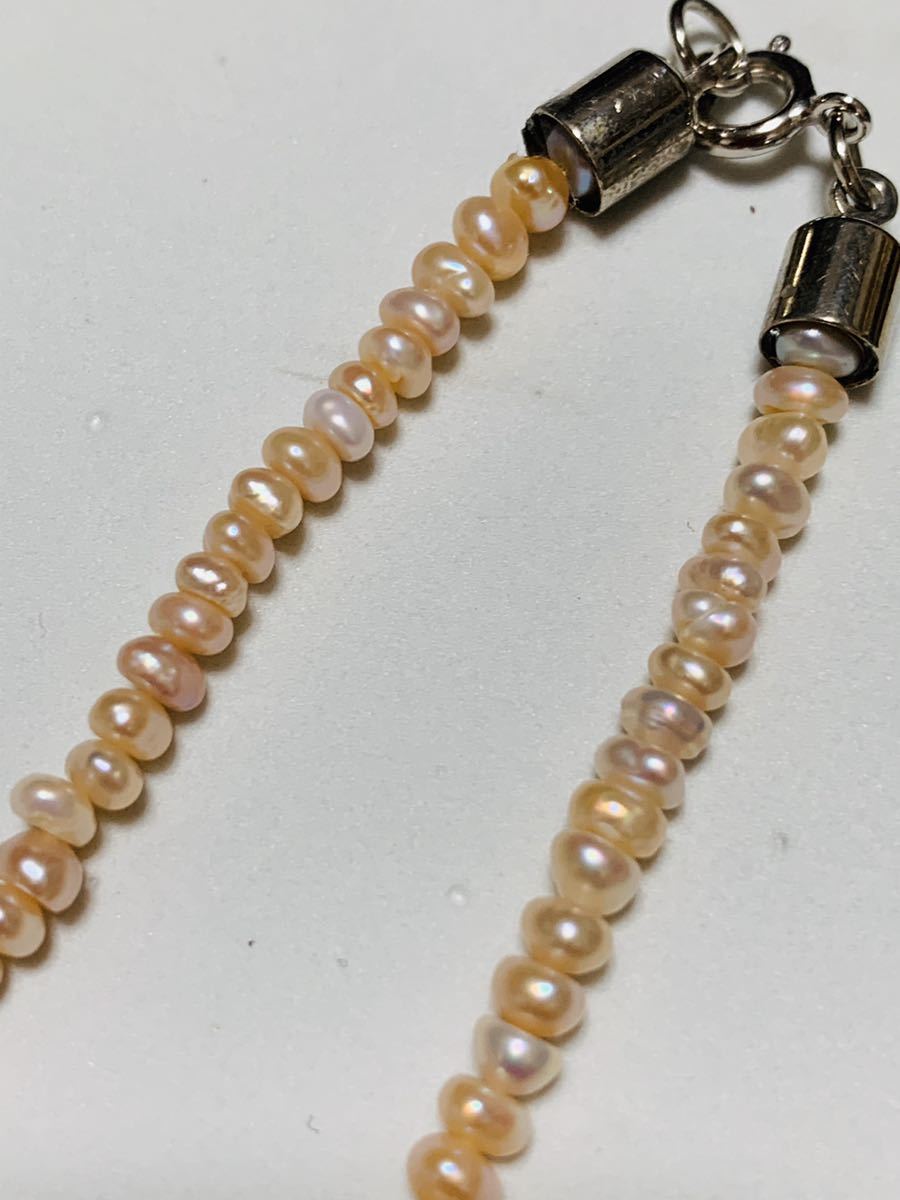 ピンク、バロック真珠のネックレス　　　美品_画像4