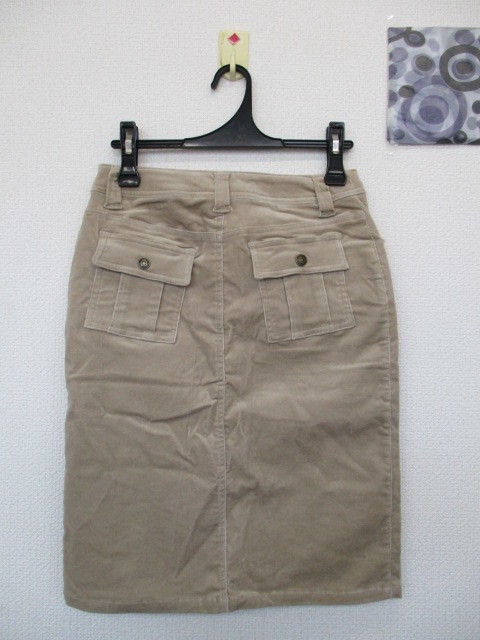 ヤフオク! - POSH POPPTE 膝丈タイトスカート 細コーデュロ...