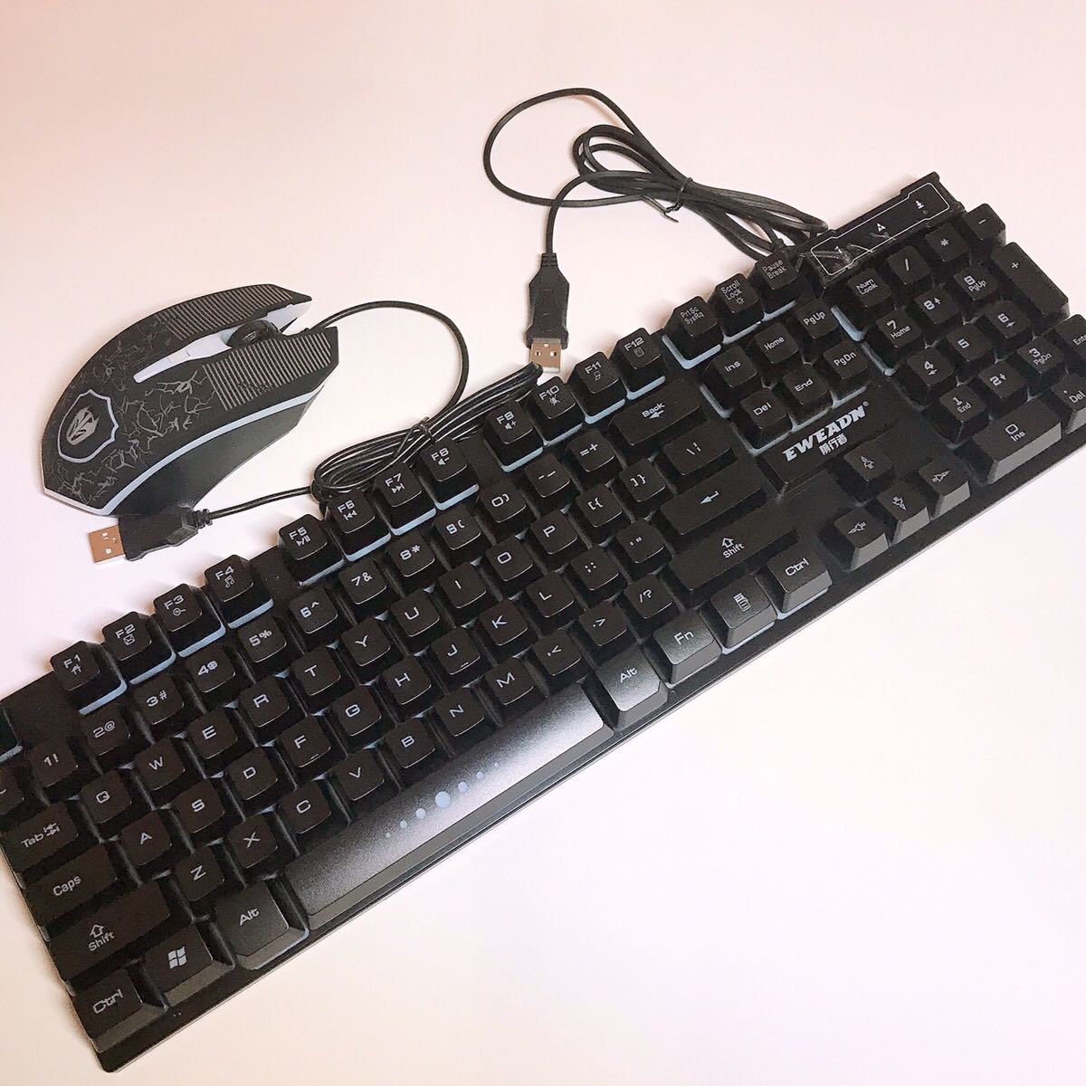 ゲーミングキーボード マウス 防水 PS4 対応 USB 有線 パソコン PC