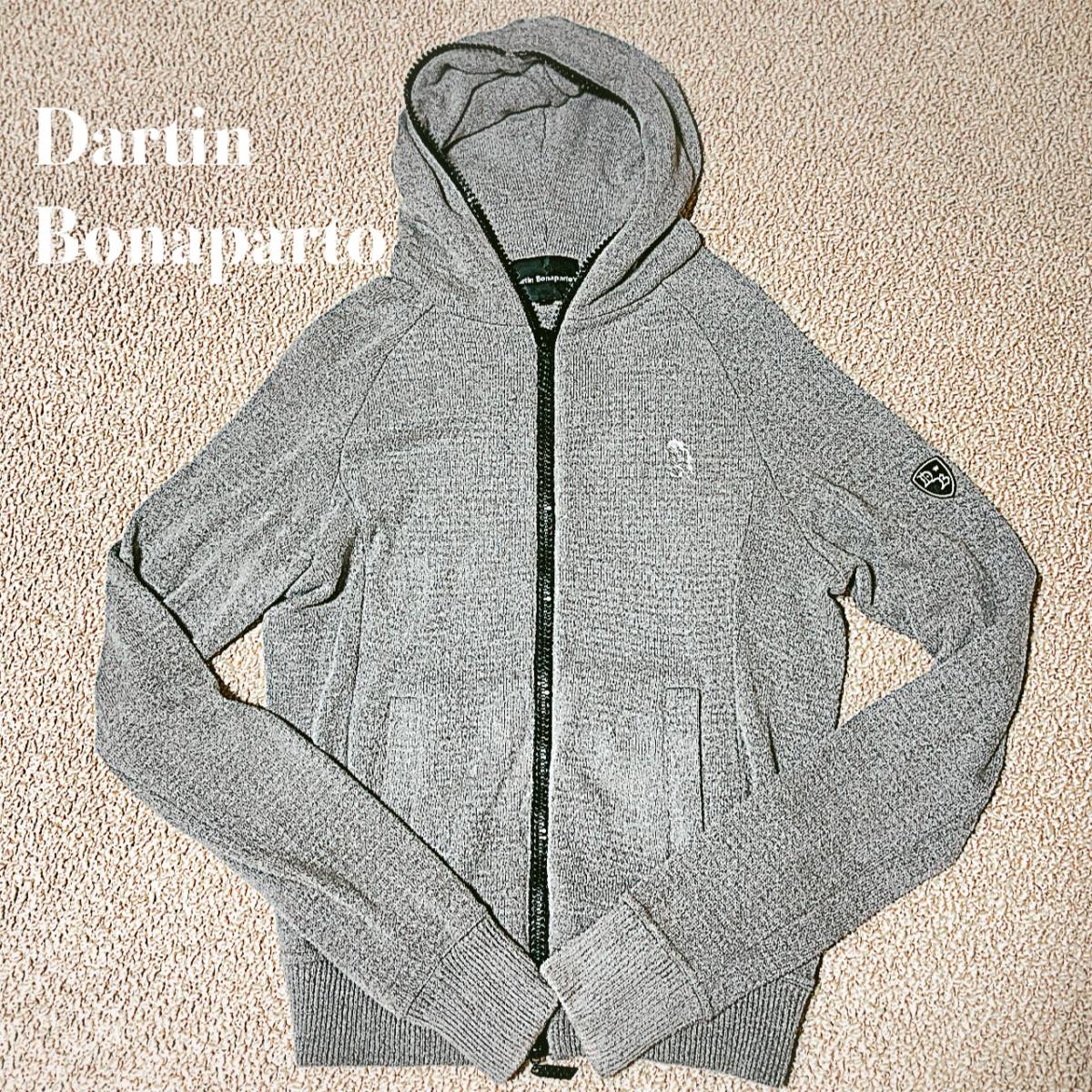 Dartin Bonaparto ダルタンボナパルト ニットパーカ S/スパンコールMICK＆スワロジップ/レーヨンナイロン_画像1