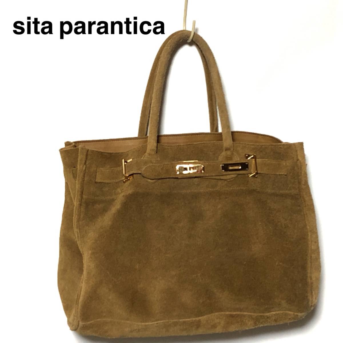 シータパランティカ トートバッグ L/sita parantica スウェード/スエード