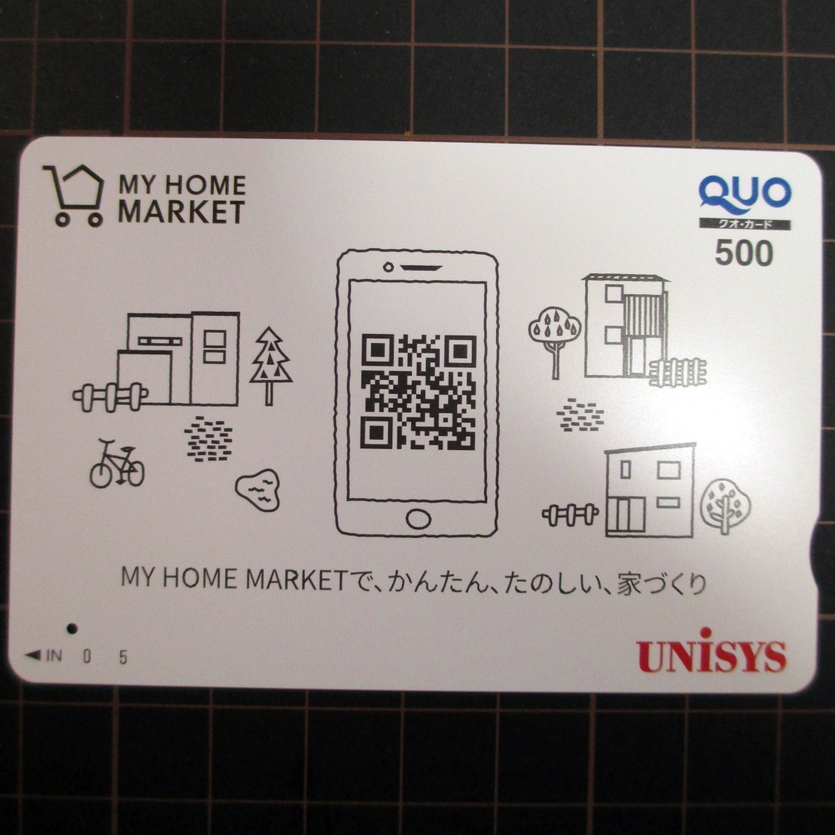 [ использованный ] Япония Uni sis мой Home рынок QUO card 