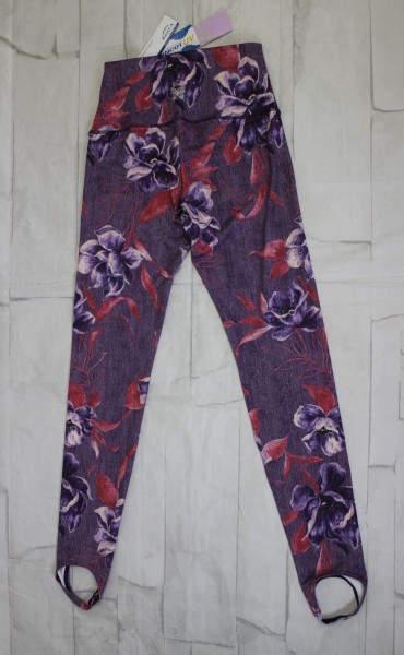 05 00263 * Chacott tea cot leggings leggings 253331-0650-83 lady's lilac print Japan size S corresponding [ new goods unused goods ]