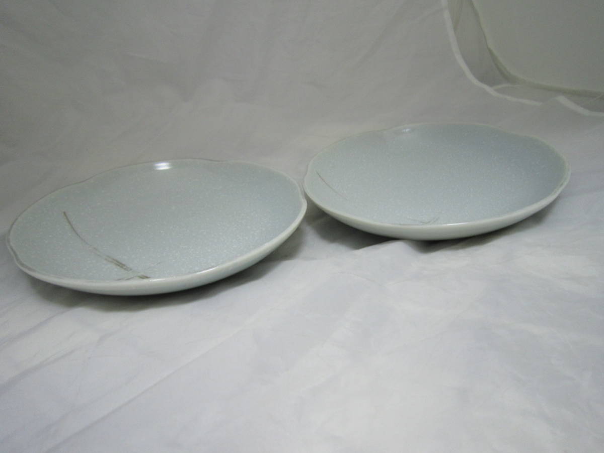 平皿 2枚セット 丸皿 和皿 花柄 キッチン用品 [eqj_画像2