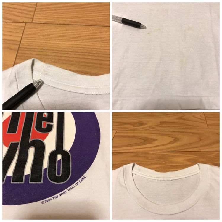 ☆Vintage 2000s The Who S/S バンドTee／ザ フー オリジナルビンテージ Tシャツ S～M並 2004年代 ターゲットロゴプリント 白 シングル縫い_画像10