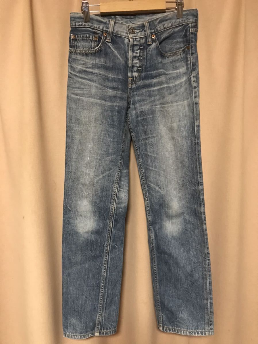 USED LEVI'S 501-00 STRAIGHT JEANS 中古 501 ストレート ジーンズ W28 L29 送料無料_画像1