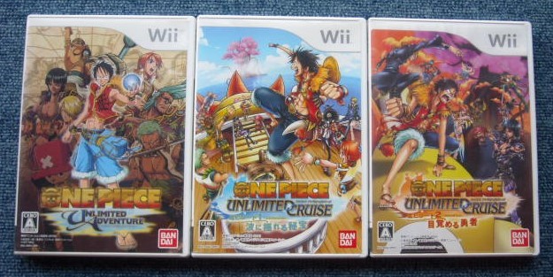 Wiiソフト ワンピース アンリミテッドアドベンチャー クルーズ エピソード1 2 One Piece Unlimited Adventure Cruise 3タイトルセット アクション 売買されたオークション情報 Yahooの商品情報をアーカイブ公開 オークファン Aucfan Com