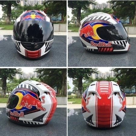 Redbull オートバイのヘルメット フォーシーズンズフルフェイスヘルメットカートレーシングオフロードダブルレンズ機関車防曇スタイル