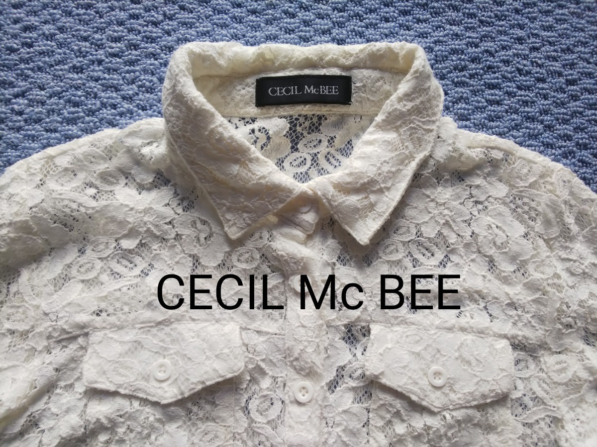 CECIL Mc BEE☆レース7分袖シャツ