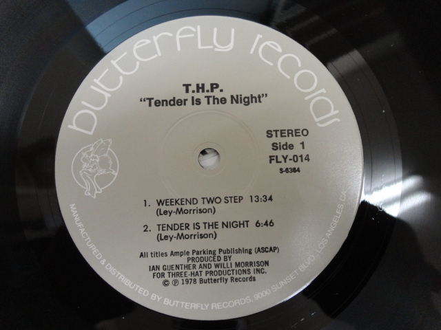 THP - #2 Tender Is The Night オリジナル原盤 US LP DISCOサウンド WEEKEND TWO STEP / TENDER IS THE NIGHT収録　視聴_画像3