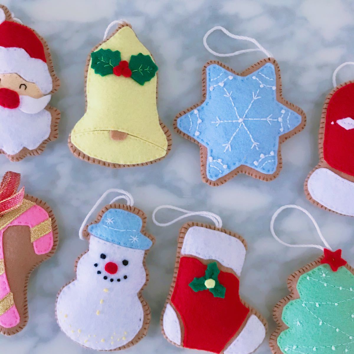 Paypayフリマ フェルトクリスマスオーナメント ハンドメイド10個セット Paypayフリマ フェルトクリスマスオーナメント ハンドメイド10個セット