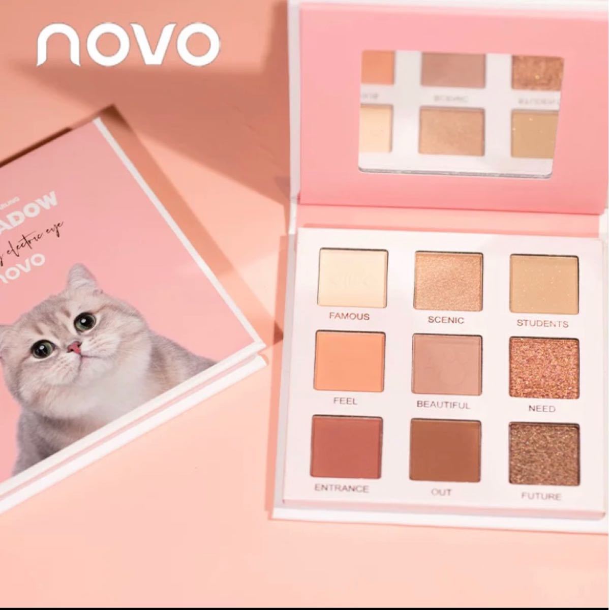 Paypayフリマ Novo 可愛い猫アイパレット アイシャドウ 01 ピンク Paypayフリマ Novo 可愛い猫アイパレット アイシャドウ 01 ピンク