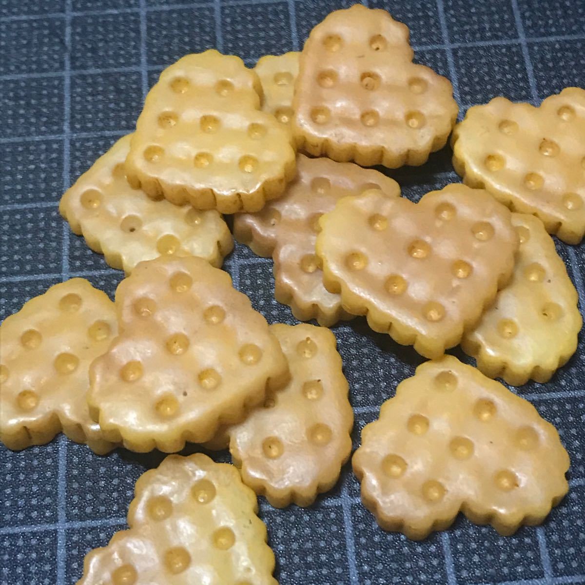 【ハートクッキー 8個】デコパーツ　ハンドメイド　ミニチュア