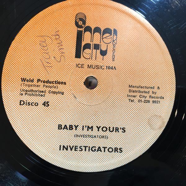 ★Investigators/Baby I'm Yours - I Want Your Love★ソウルフルLOVERS ROCK！REGGAE DISCO！_画像2
