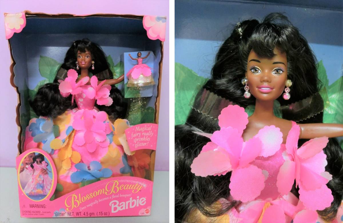 バービー 1996年 ブロッサムビューティー フェアリー 妖精 人形 マテル ビンテージ ファンシー 黒人◆Barbie 90s Blossom Barbie MATTELの画像1