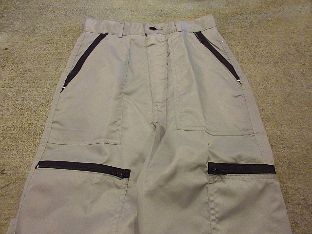  Vintage 80\'s*NOTORIOUS lady's nylon pala Shute pants gray size3*200904f3-w-pnt-ot-w23 old clothes bottoms USA outdoor 